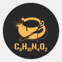 Café C8H10N4O2 Autocollants
