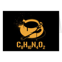 Café C8H10N4O2 Cartes De Vœux
