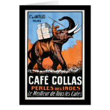 Cafe' Collas Greeting Card