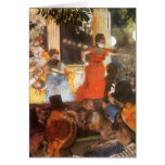 Cafe Concert at Les Ambassadeurs by Edgar Degas Greeting Cards