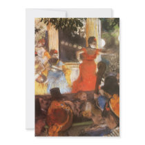 Cafe Concert at Les Ambassadeurs by Edgar Degas Personalized Announcement