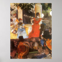 Cafe Concert at Les Ambassadeurs by Edgar Degas Print