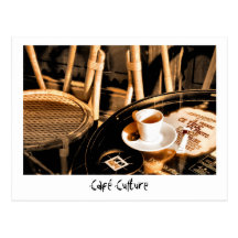 Café Culture Postcard