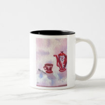 Cafe Deco - cricketdiane homespun coffee art Coffee Mug