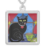 "Cafe du Chat Noir" necklace
