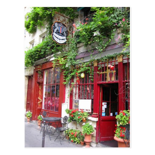 Cafe in Paris Post Card