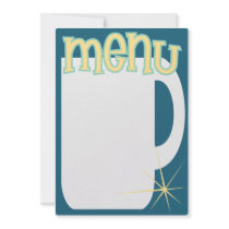 cafe menu invite