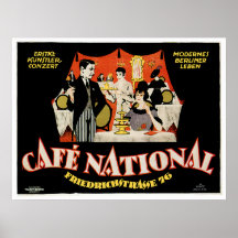 Cafe National Vintage Cafe Drink Ad Art Posters