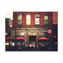 Cafe - New York City Gallery Wrapped Canvas