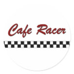 Cafe Racer Round Sticker
