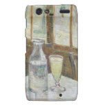 Café table with absinth droid RAZR cover