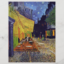 Cafe Terrace At Night,  By Vincent Van Gogh Flyer Design