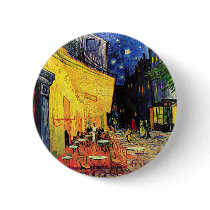 Café Terrace on the Place du Forum, Arles at Night Button
