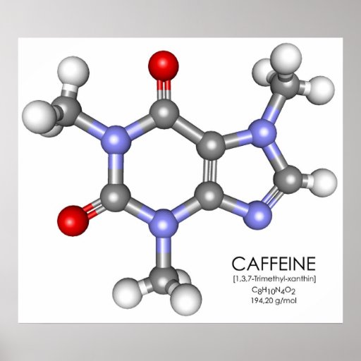 Caféine - café poster