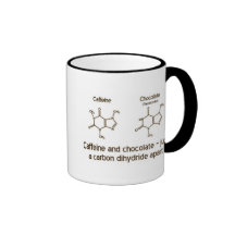 Caféine et chocolat tasse