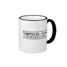 CAFÉINE IV OU IMI INJECTION TASSES À CAFÉ