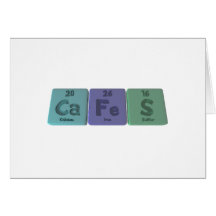 Cafes-Ca-Fe-S-Calcium-Iron-Sulfur.png Greeting Card