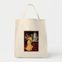 Caffe Espresso Vintage Coffee Drink Ad Art Canvas Bags