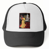 Caffe Espresso Vintage Coffee Drink Ad Art Hats