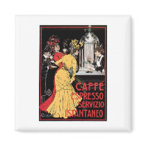 Caffe Espresso Vintage Coffee Drink Ad Art Fridge Magnet