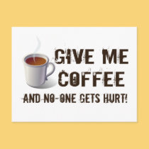 Caffein Deprivation postcards