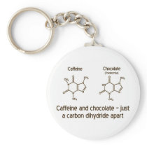 Caffeine and chocolate Keychain