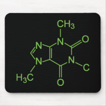 Caffeine Coffee Molecule Mousepads