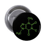 Caffeine Coffee Molecule Pinback Button