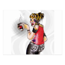 Caffeine Goddess Post Card