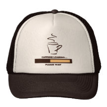 CAFFEINE LOADING - PLEASE WAIT MESH HATS