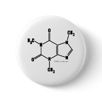 Caffeine Molecular Structure Buttons