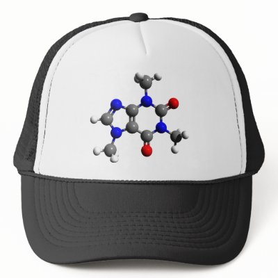Caffeine Molecule 3D structure by jkingiv