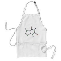 Caffeine molecule apron