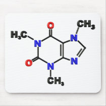 Caffeine Molecule Mouse Mats