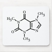 Caffeine molecule mousepad