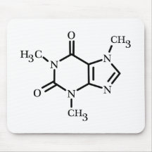 Caffeine molecule mousepad