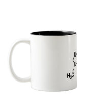 caffeine molecule coffee mug