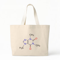 Caffeine Molecule Organic Compound Tote Bag