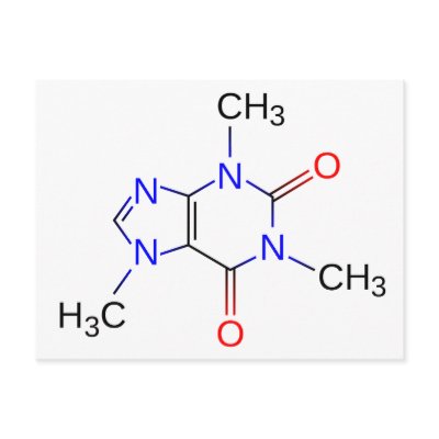 Caffeine Molecule Organic Compound by jkingiv