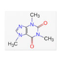 Caffeine Molecule Organic Compound postcards