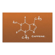 Caffiene molecule (chemical structure) rectangle sticker