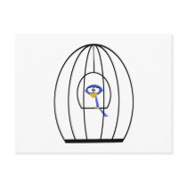 Caged Bird Postcard