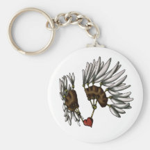 Caged Heart Keychain