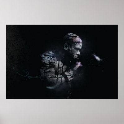 cagefighter print by foldesign