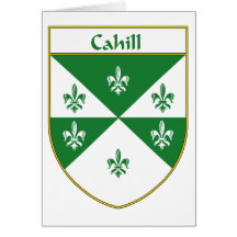 Cahill Coat of Arms/Family Crest Greeting Cards