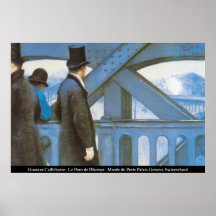 Caillebotte - Le Pont de l'Europe Posters