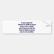 cain2012g bumper sticker