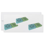 Cain as Ca Calcium and In Indium Custom Rack Card