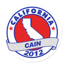 Cain - California Round Sticker