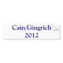 cain/gingrich bumper stickers